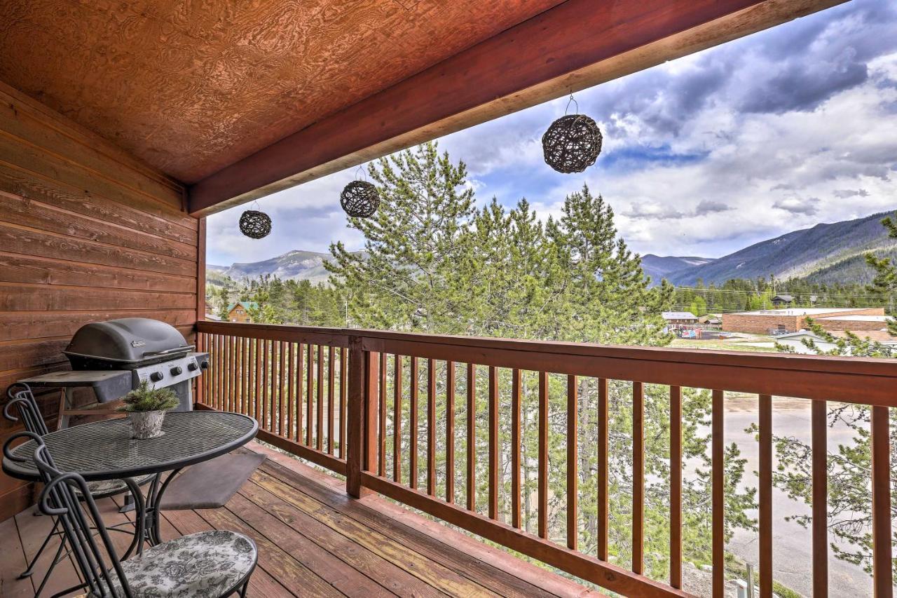 Mountain-View Condo With Deck Walk To Гранд-Лейк Экстерьер фото